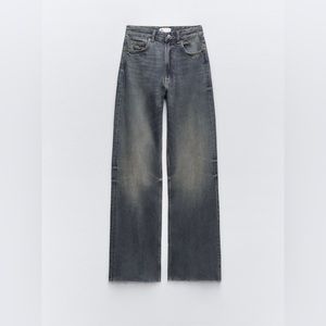 Zara TRF high waisted wide leg jeans